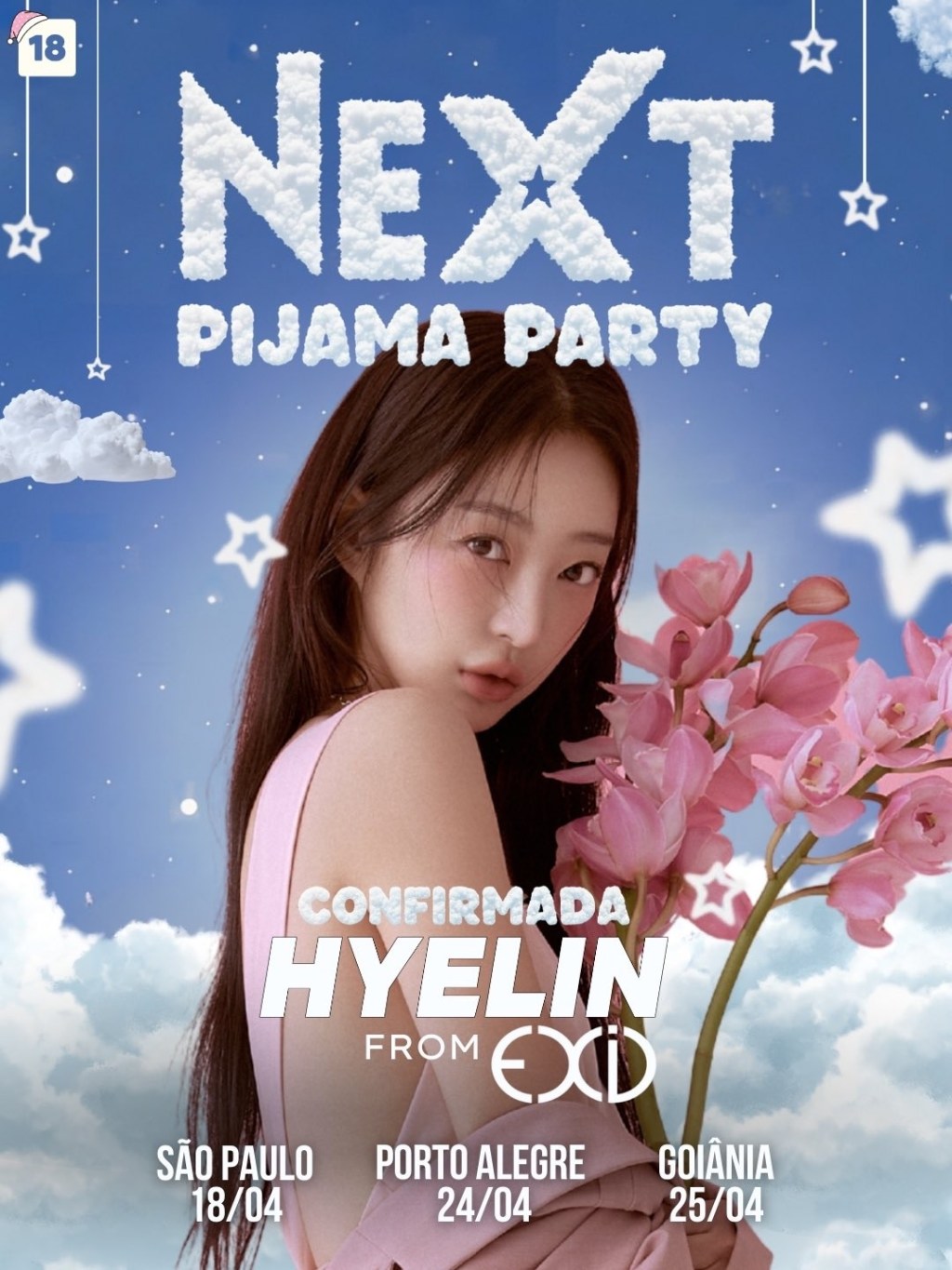 Next Level confirma Hyelin (EXID) e DJ Jason na NEXT Pijama Party em três capitais&nbsp;brasileiras