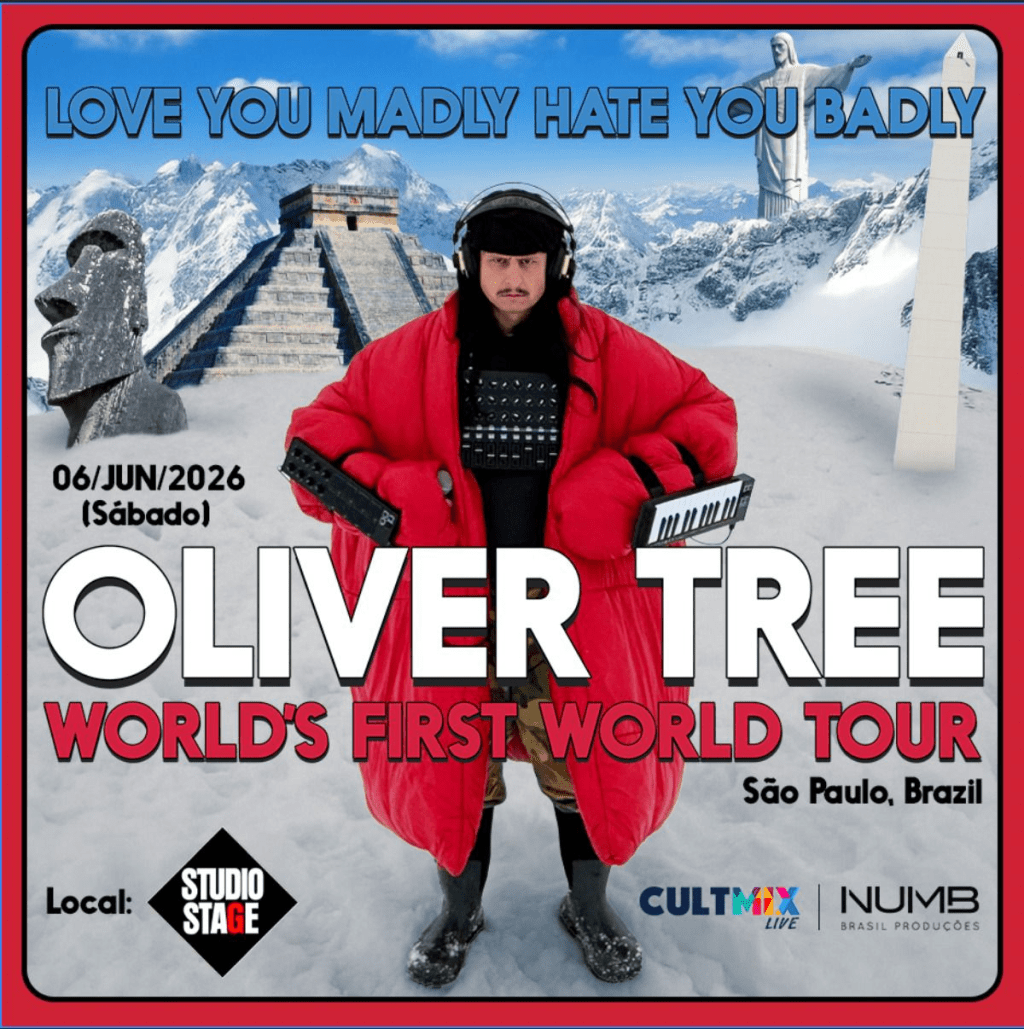 Oliver Tree faz única apresentação em São Paulo e lança álbum Love You Madly, Hate You&nbsp;Badly