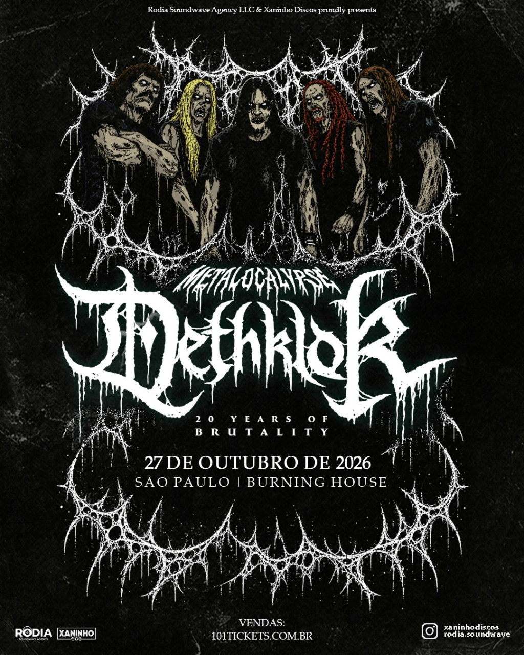 Dethklok sai do virtual e estreia no Brasil em outubro com Gene Hoglan na&nbsp;bateria