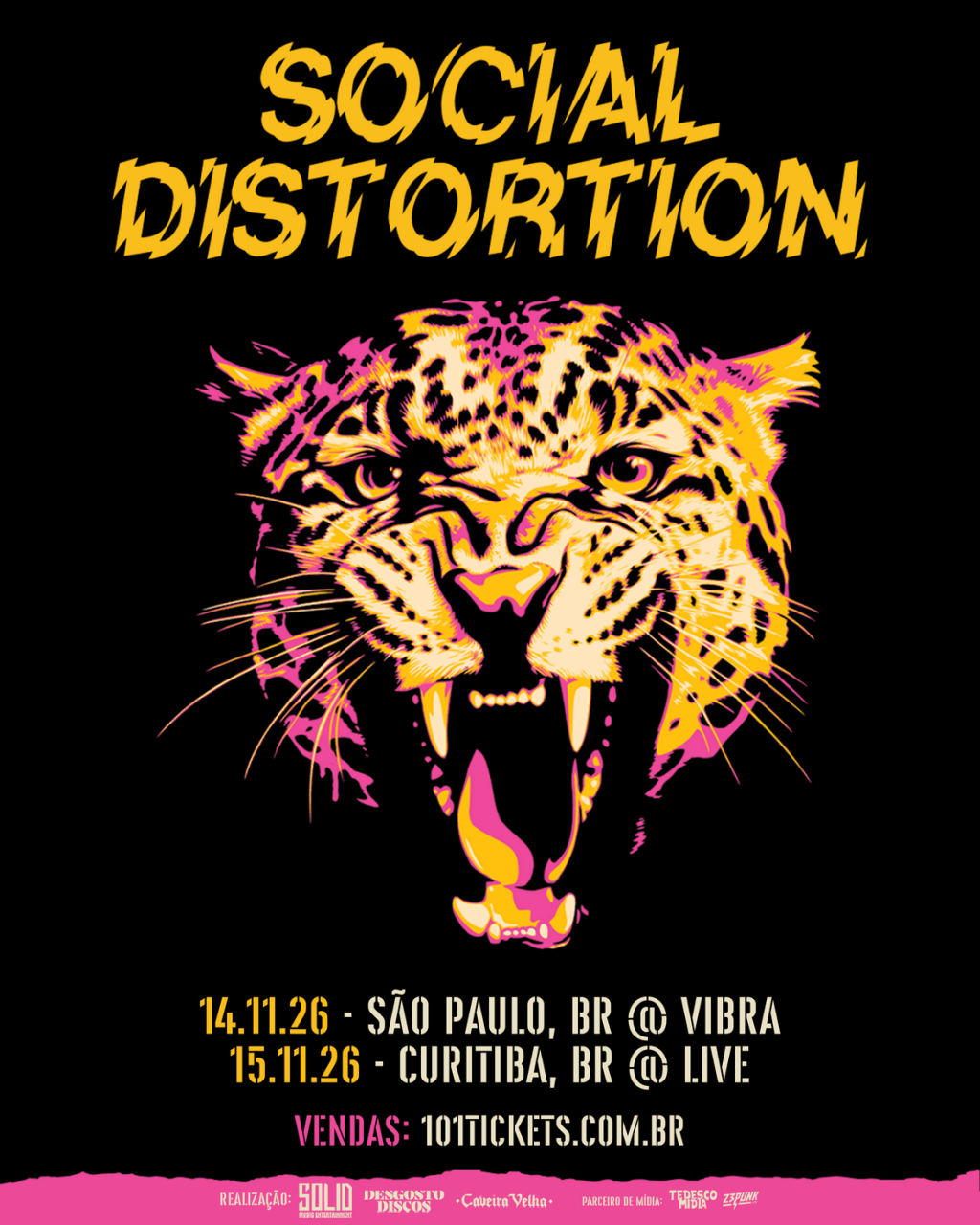 Social Distortion volta ao Brasil após 16 anos com a turnê de novo álbum Born to&nbsp;Kill