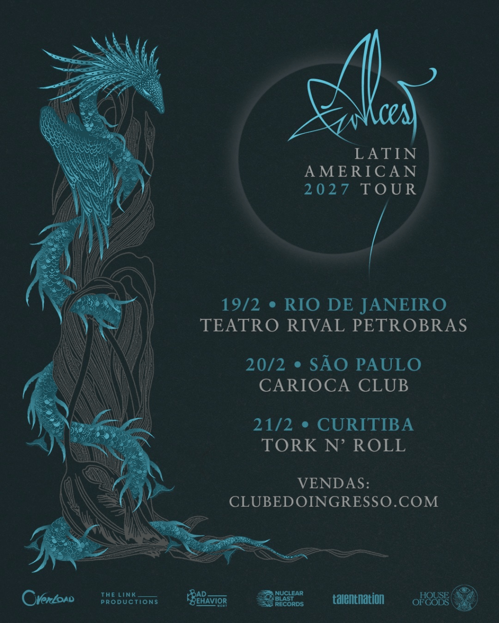 Alcest, pioneiro do blackgaze, volta ao Brasil em 2027 para três&nbsp;shows