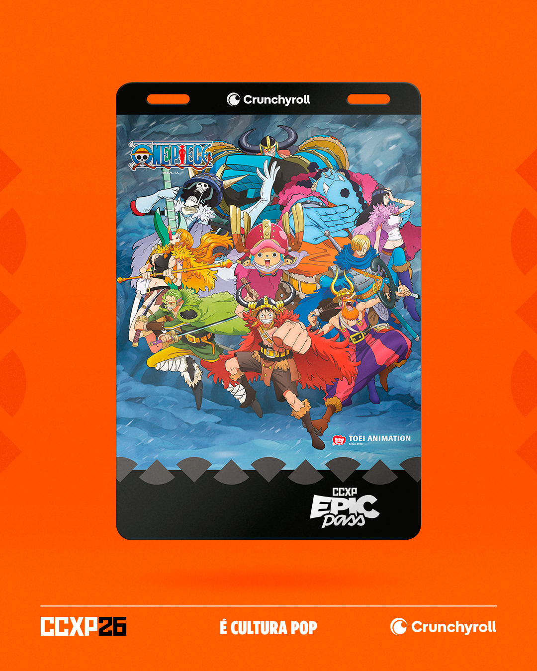 Crunchyroll e CCXP anunciam One Piece como tema oficial das credenciais da CCXP26