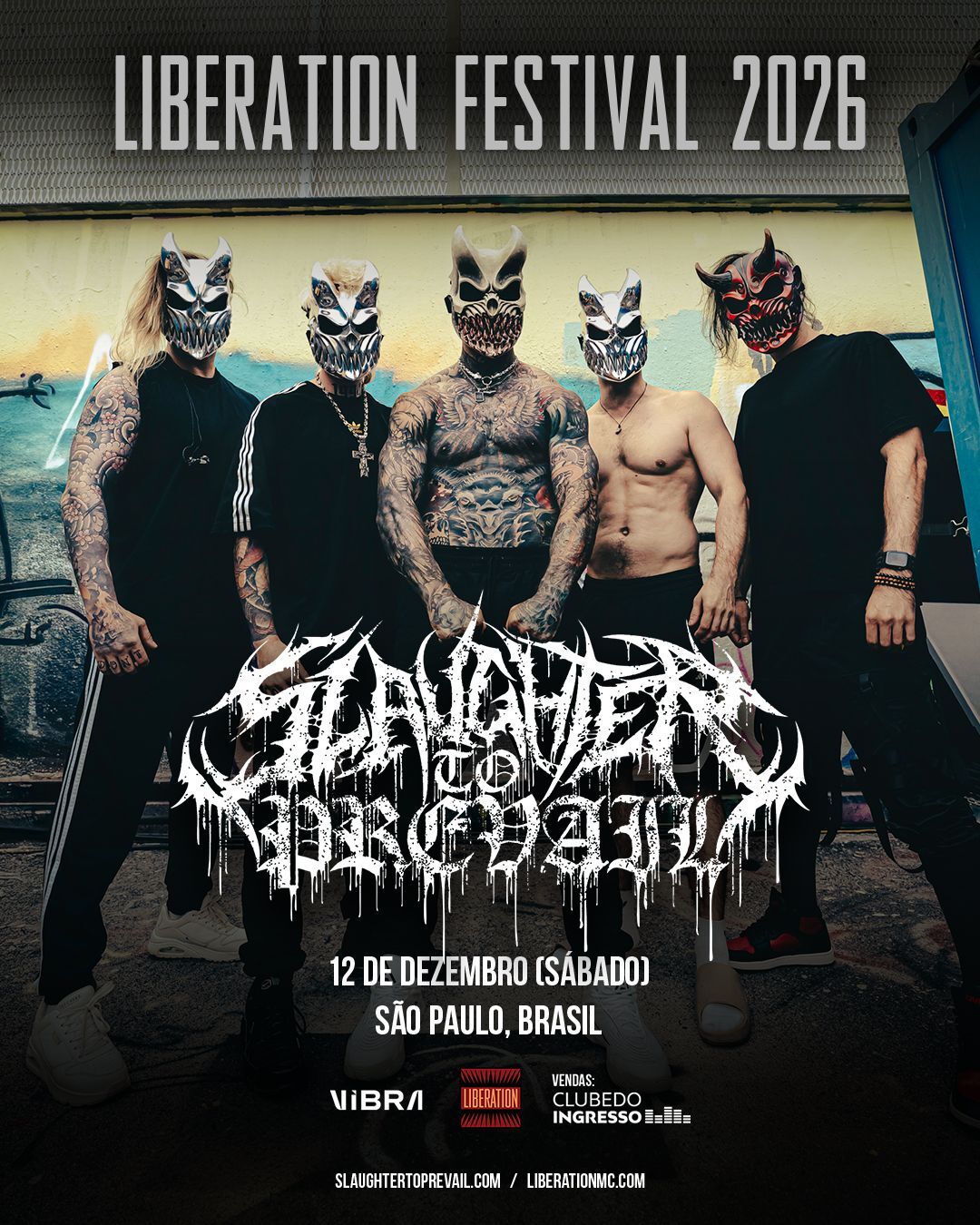 Slaughter To Prevail retorna à América Latina em dezembro, com presença no Liberation Festival 2026